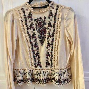 Zara Embroidered Top